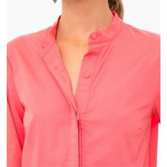 NwOT Tuckernuck Poppy Pink Royal Shirt Dress, small $168 - Picture 2 of 10
